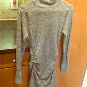 Gray& black sweater dress